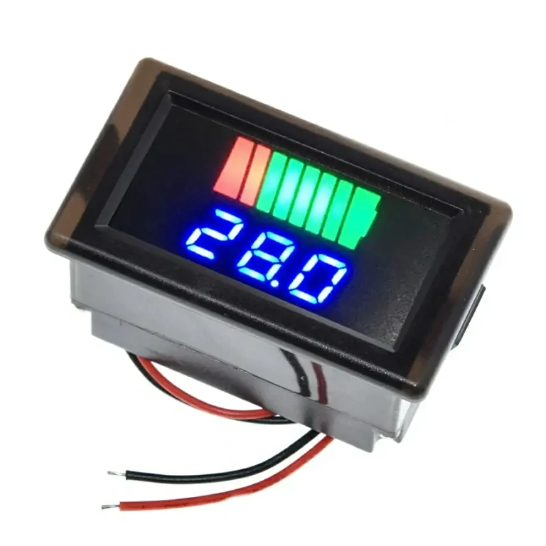 Indicatore LED livello batteria 12V-72V universale Display LED per controllo livello batteria auto, monopattino, bici o trattore