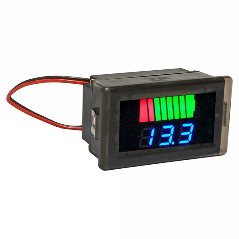 Display LED livello batteria per moto e auto Voltmetro con LED, facile da montare, per tensioni 12V-72V