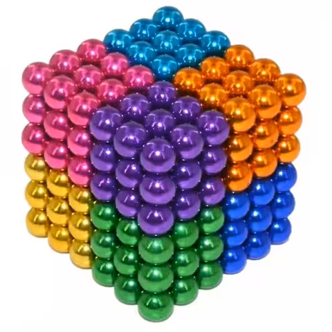 Sfere magnetiche Neocube 5mm – set 216 pezzi colorati antistress, magneti potenti