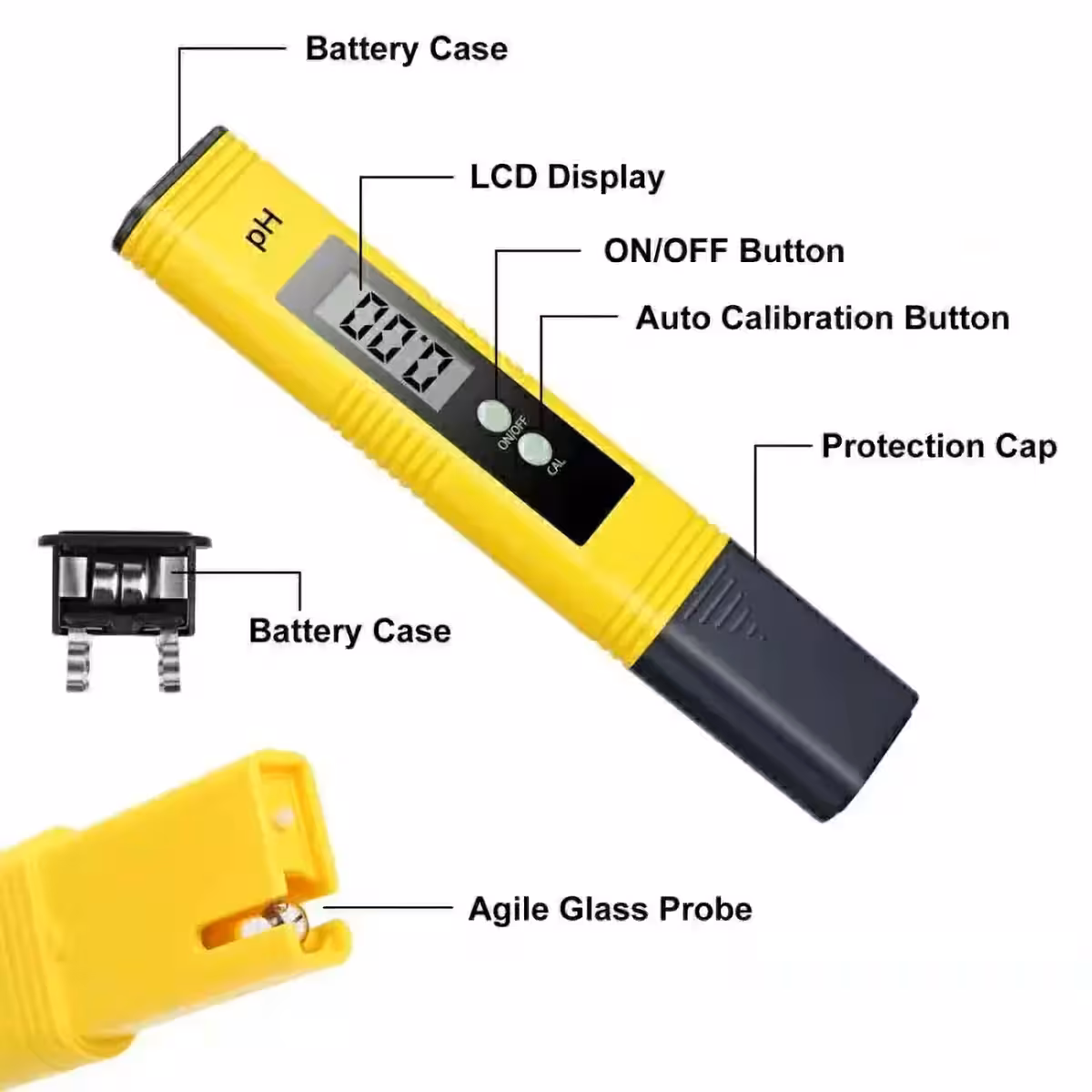 Penna tester pH precisione 0,01 – ideale per acquari, vasche, fontane