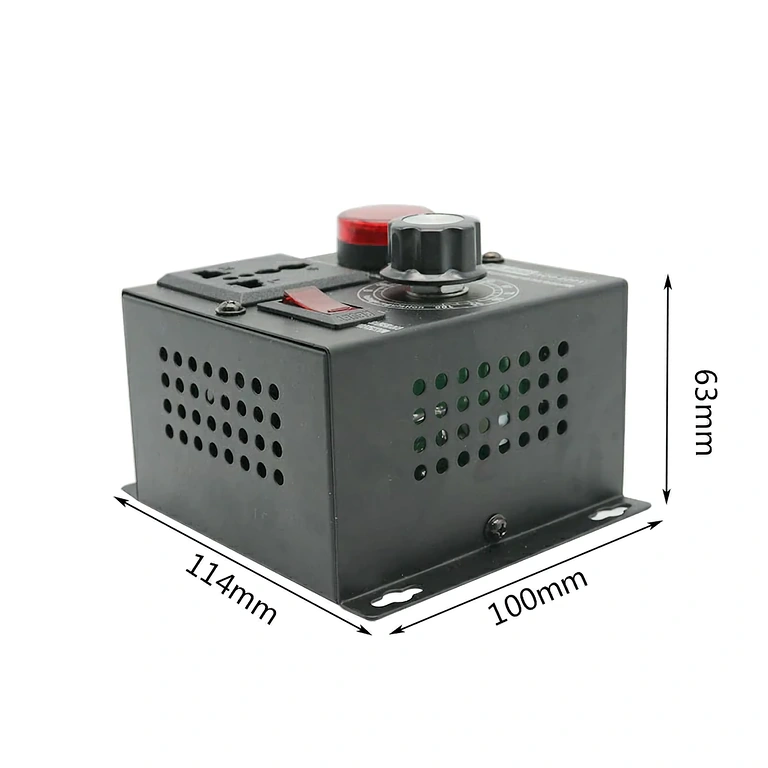 Dispositivo per regolazione velocità motori elettrici con display digitale e interruttore ON/OFF
