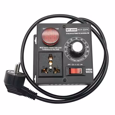 Presa con regolatore di tensione 4000W – regolatore di potenza elettrica con potenziometro per luci, motori e utensili