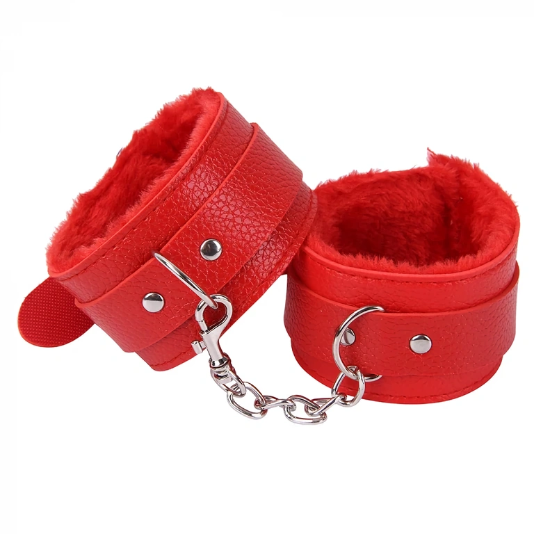 Manette morbide rosa con catena, accessori erotici per coppie