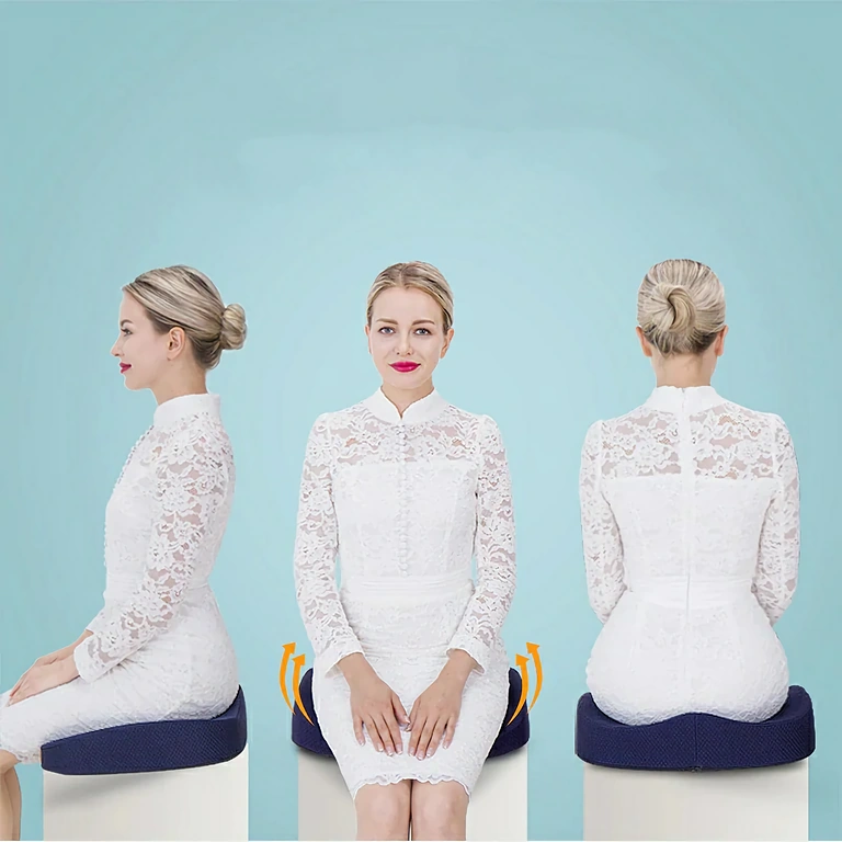 Cuscino antidecubito per prevenire piaghe da pressione durante sedute prolungate