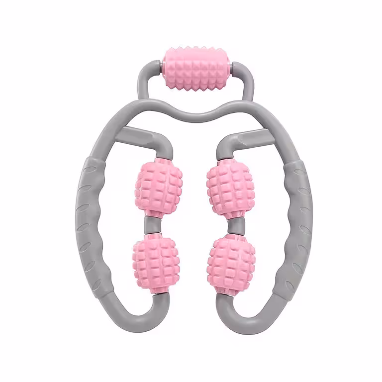 Massaggiatore manuale con 5 rulli – rilassamento corpo, collo, gambe, anticellulite