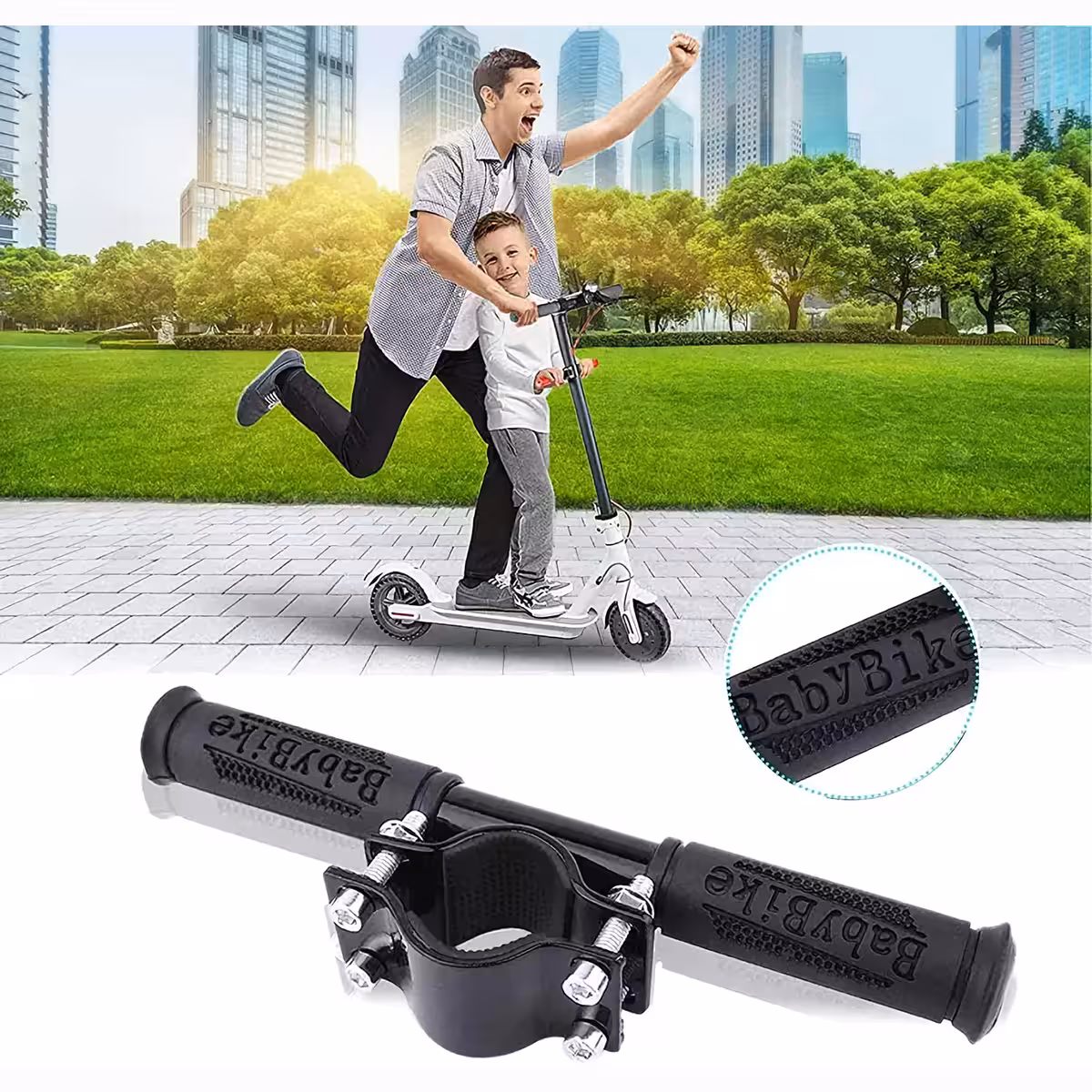 Manubrio aggiuntivo per comfort e sicurezza durante la guida