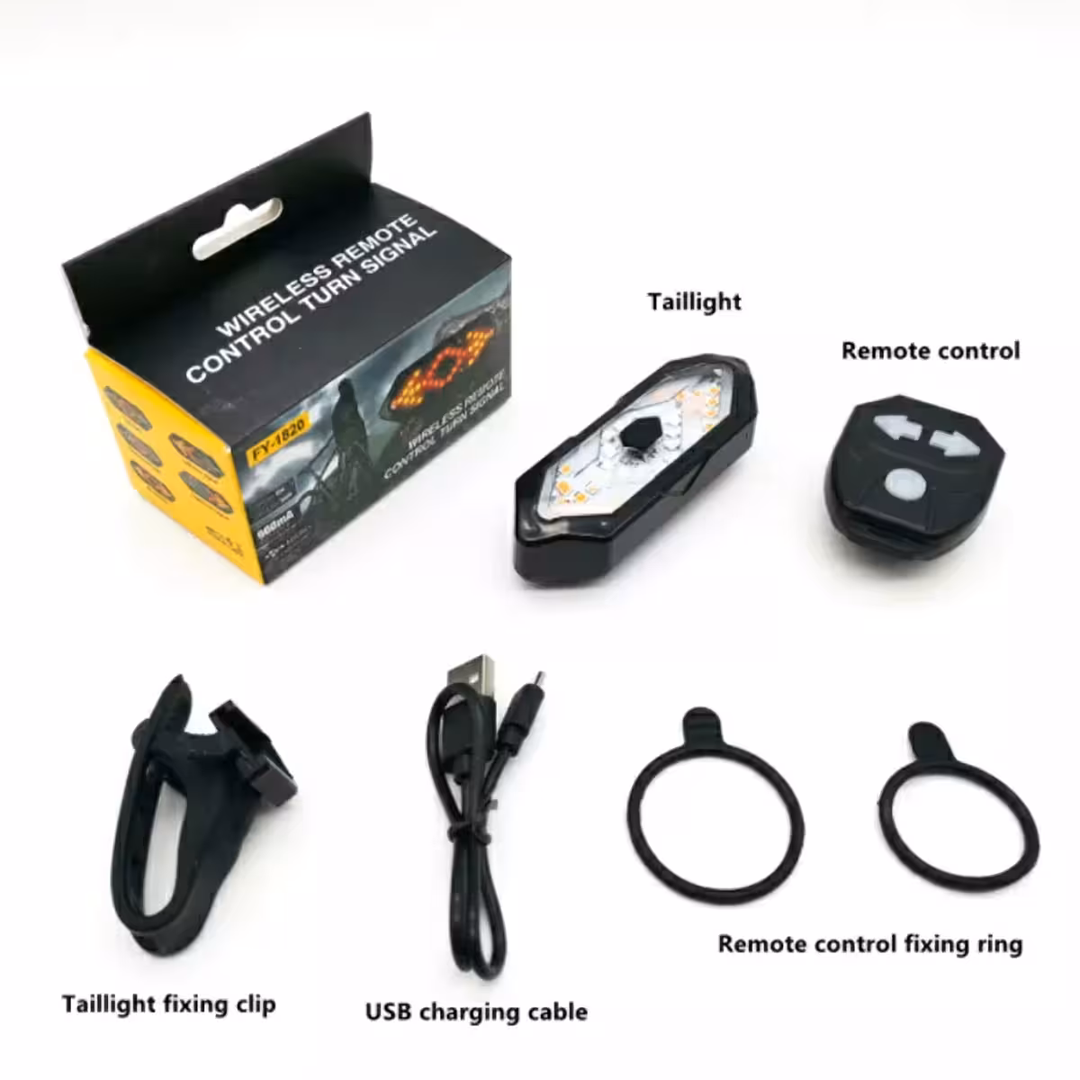 Segnalazione sinistra/destra con alimentazione USB per bicicletta