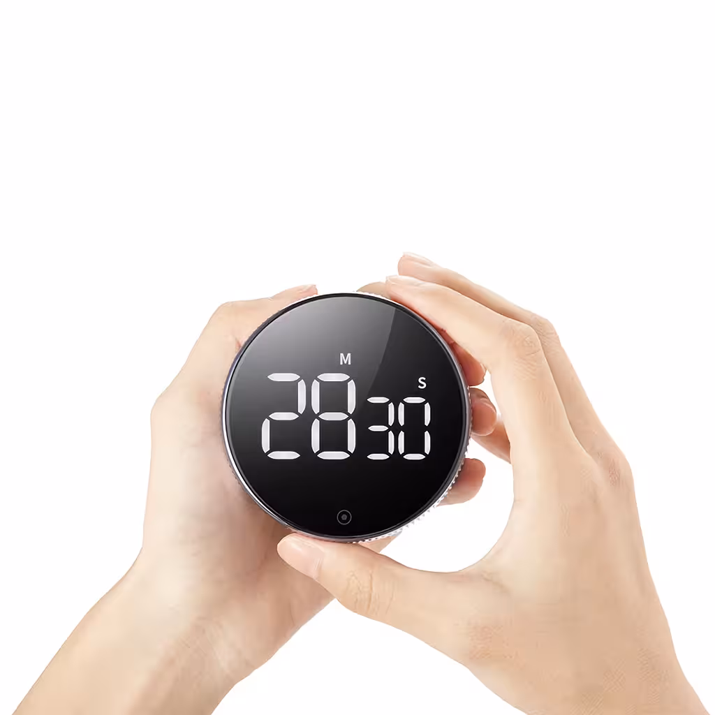 Timer digitale da cucina con allarme LED – Cronometro professionale con magnete e grande display
