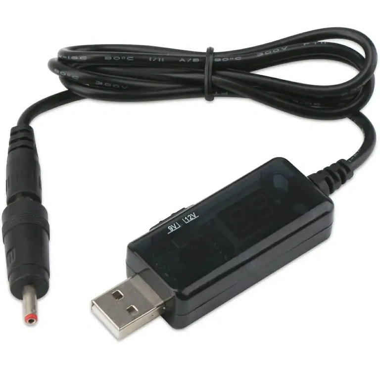 Modulo step-up con selezione tensione e schermo LED, ideale per alimentazione portatile