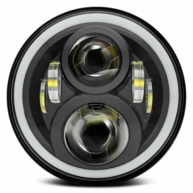 Faro universale LED, 7 pollici, compatibile auto, moto, ATV, camion, trattore