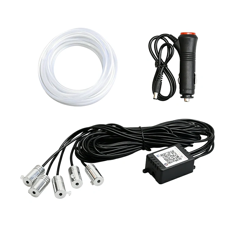 Cavo al neon flessibile RGB per illuminazione auto 6 metri Filo neon flessibile RGB per illuminazione ambientale in auto