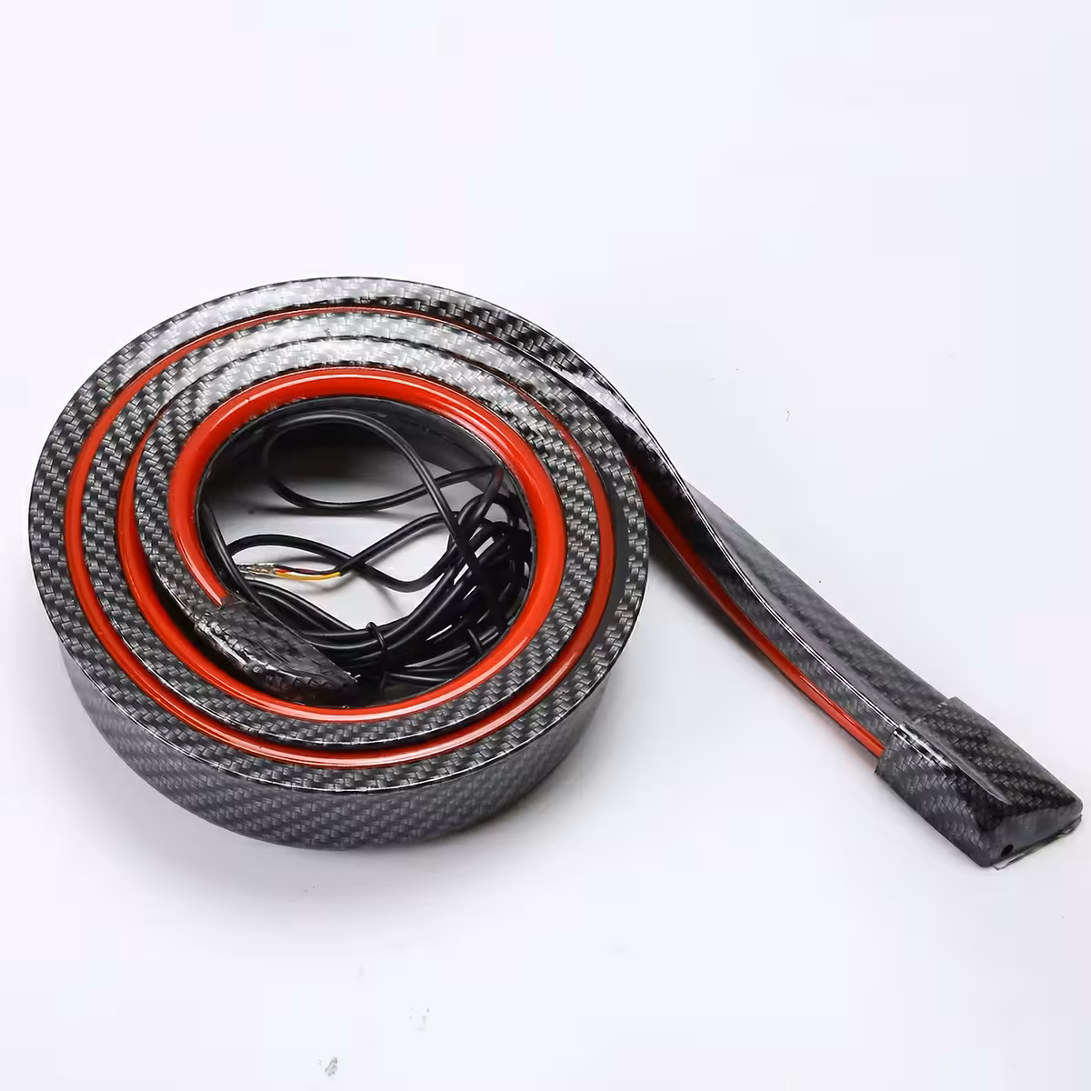 Spoiler in fibra di carbonio con striscia LED auto-adesiva