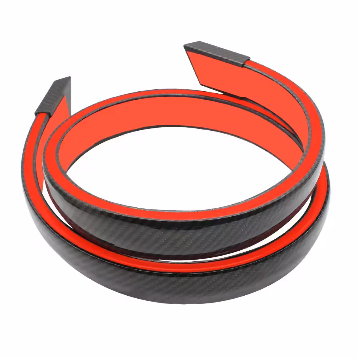 Spoiler flessibile in carbonio con striscia LED per freno auto