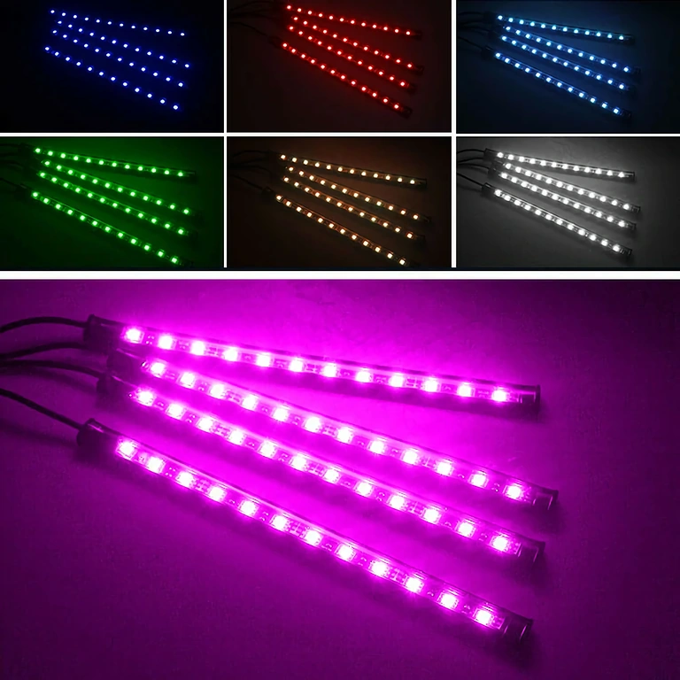 Luci ambientali RGB per creare atmosfera confortevole in auto
