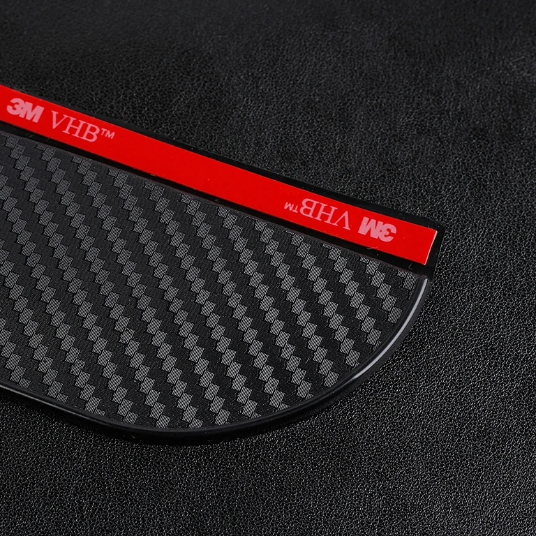 Set completo di paraurti in fibra di carbonio per specchi auto, protezione pioggia