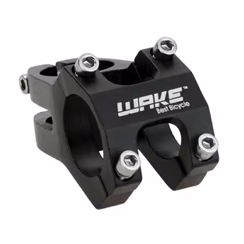 Attacco manubrio corto per bici MTB – WAKE 31.8 mm alluminio nero