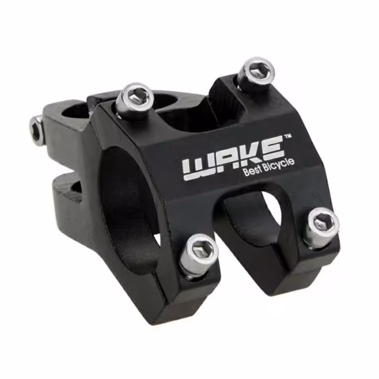 Attacco manubrio corto per bici MTB – WAKE 31.8 mm alluminio nero