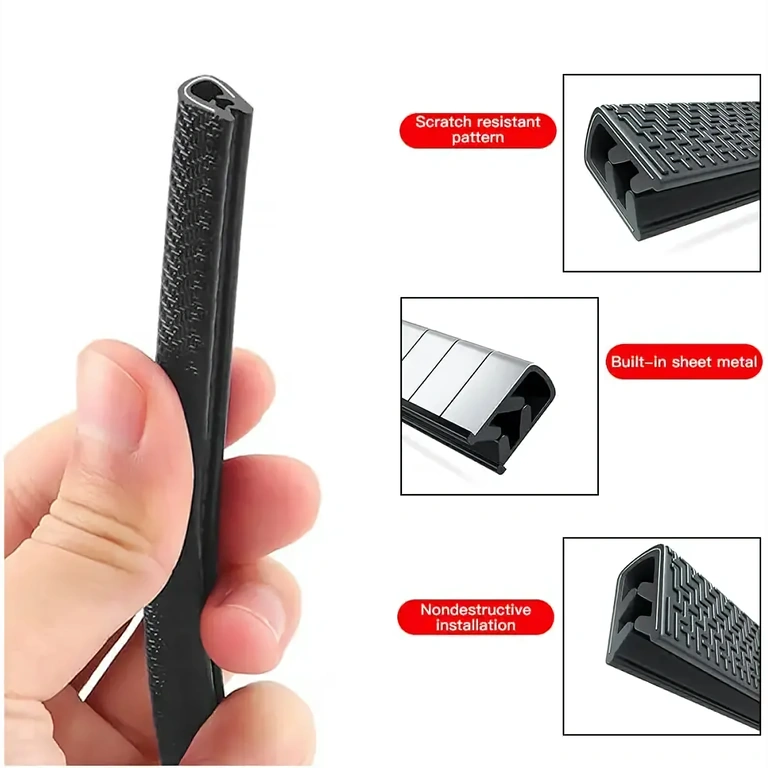 Guarnizione gomma con inserto metallico Guarnizione con inserto metallico per protezione porte auto
