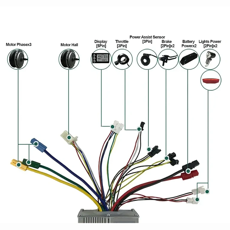 Controller 48V per monopattino elettrico Controller compatibile con batterie 48V per monopattini