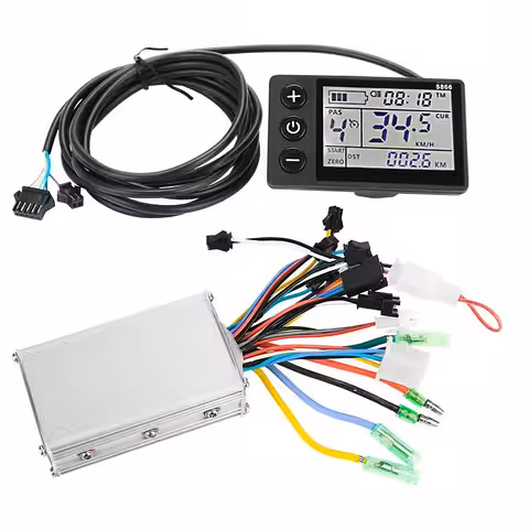 Set controller + display S866 per bici elettrica 24V / 36V / 48V – 250W / 350W