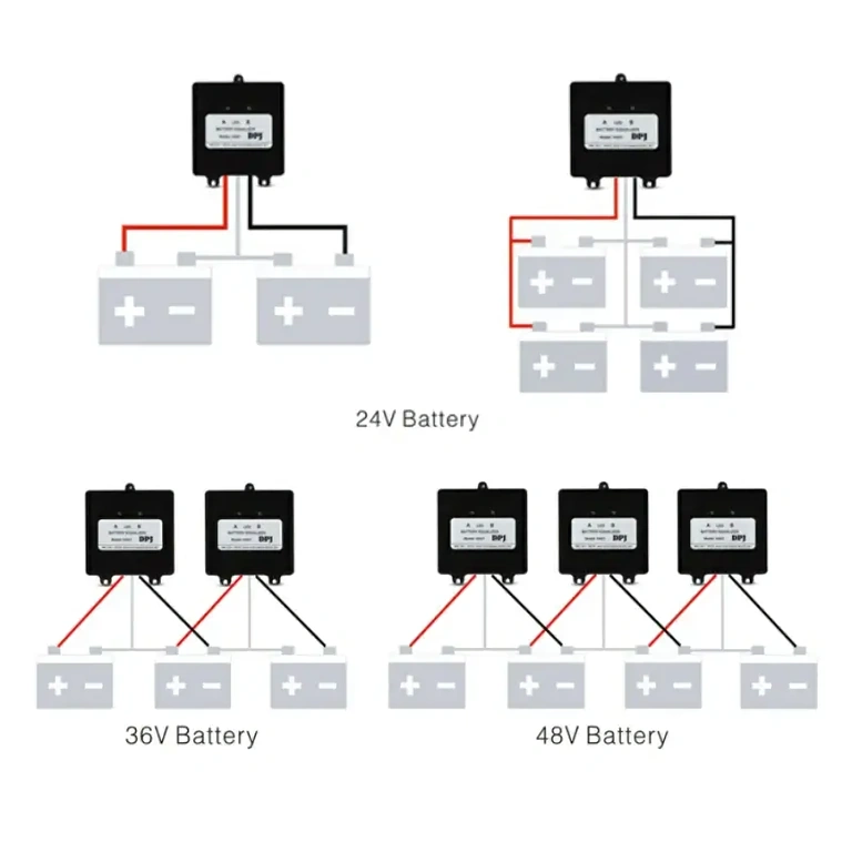 Modulo equalizzatore HA01 per collegamento in serie di batterie da 12V