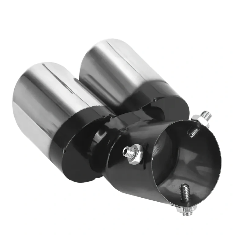 Terminale doppio scarico in acciaio inox per auto BMW, Audi, VW