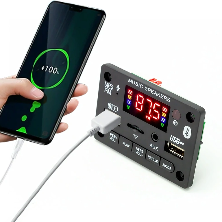 Modulo Bluetooth stereo 5.0 con amplificatore audio 2x40W per altoparlanti