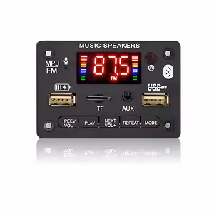 Modulo audio Bluetooth 5.0 con radio FM, MP3 e amplificatore stereo 2x40W 5V/12V