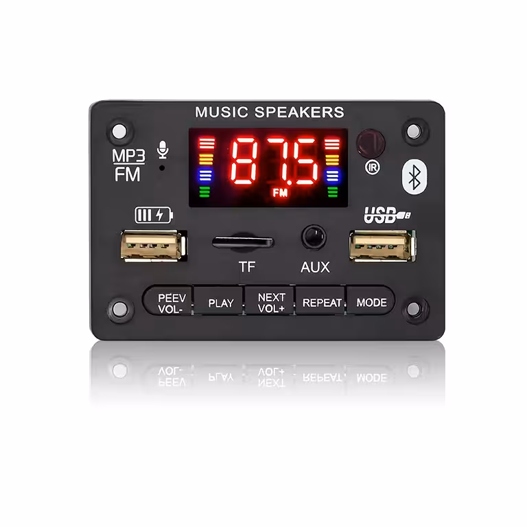 Modulo audio Bluetooth 5.0 con radio FM, MP3 e amplificatore stereo 2x40W 5V/12V