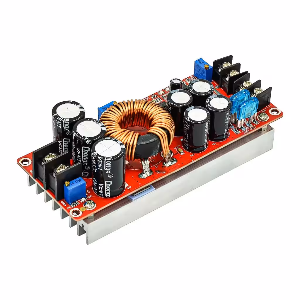 Alimentatore DC-DC step-up boost converter da 12V a 24V 36V 48V 60V 1200W 20A