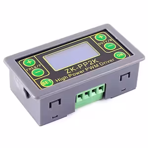 Regolatore PWM 5V–24V 8A – Controllo velocità, segnale e timer