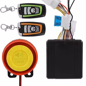 Sistema allarme antifurto moto/scooter/ATV – 125 dB, 2 telecomandi, controllo motore