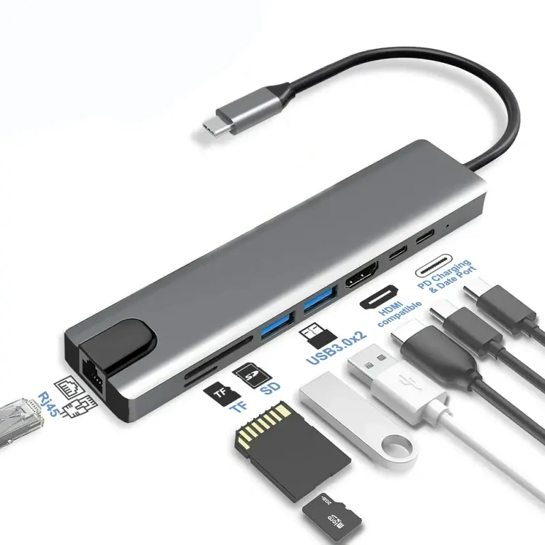 Adattatore USB-C con slot per schede SD e TF