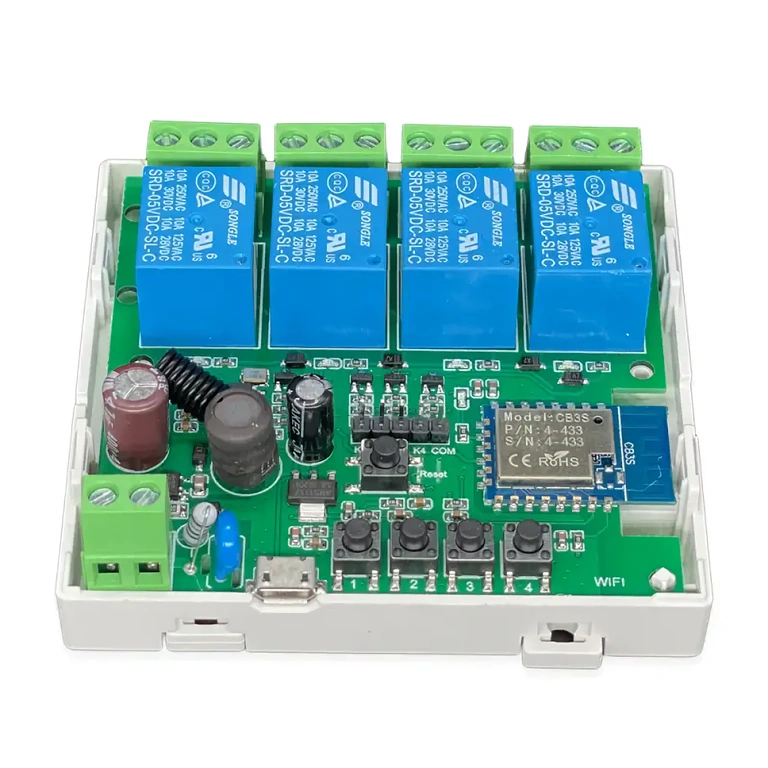 Relè Tuya WiFi con supporto RF 433MHz Modulo relè wireless compatibile RF 433MHz, controllo remoto tramite app