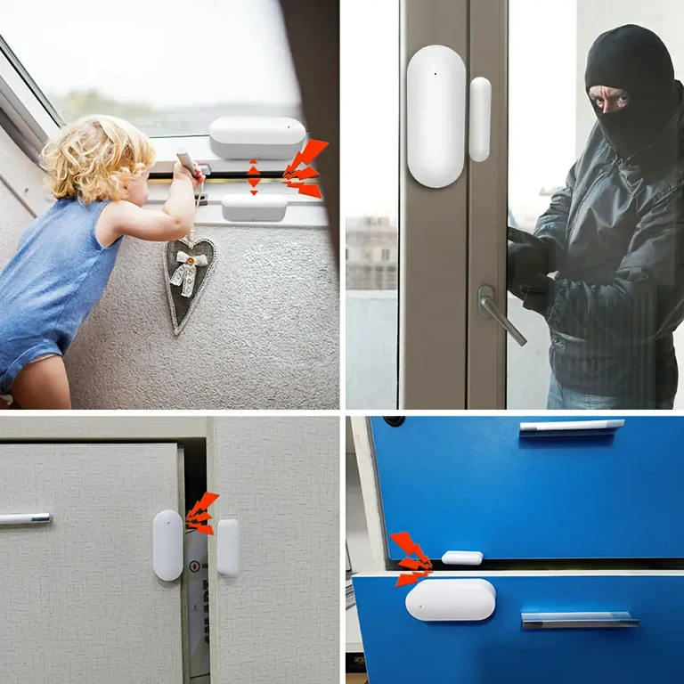 Sensore magnetico sicurezza per monitoraggio aperture porte e finestre