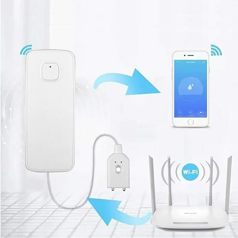 Passaggi per installazione sensore wireless di perdita acqua