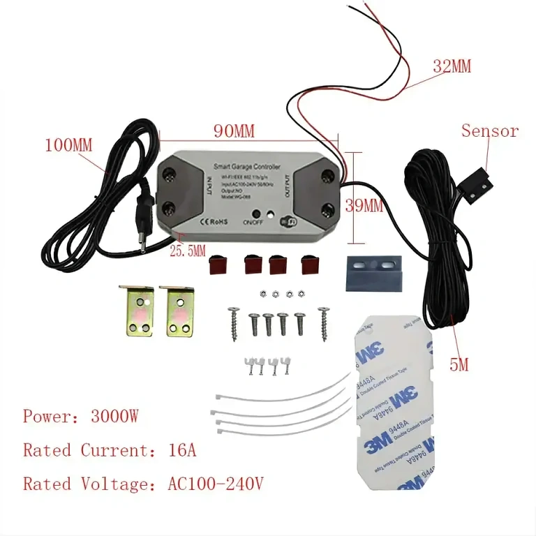 Modulo compatibile Tuya per porta scorrevole, con programmazione e notifiche smart