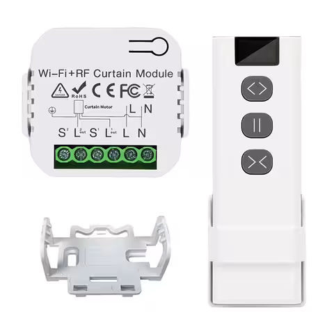 Sistema di Automazione per Tapparelle, Tende, Tende a Rullo – WiFi, Tuya, Telecomando RF