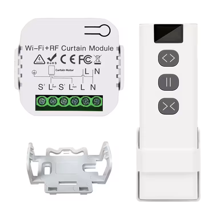 Sistema di Automazione per Tapparelle, Tende, Tende a Rullo – WiFi, Tuya, Telecomando RF