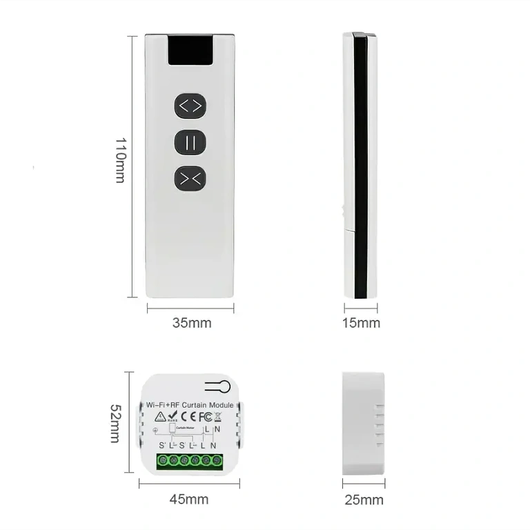 Tutti i componenti del set: controller, telecomando e supporto telecomando