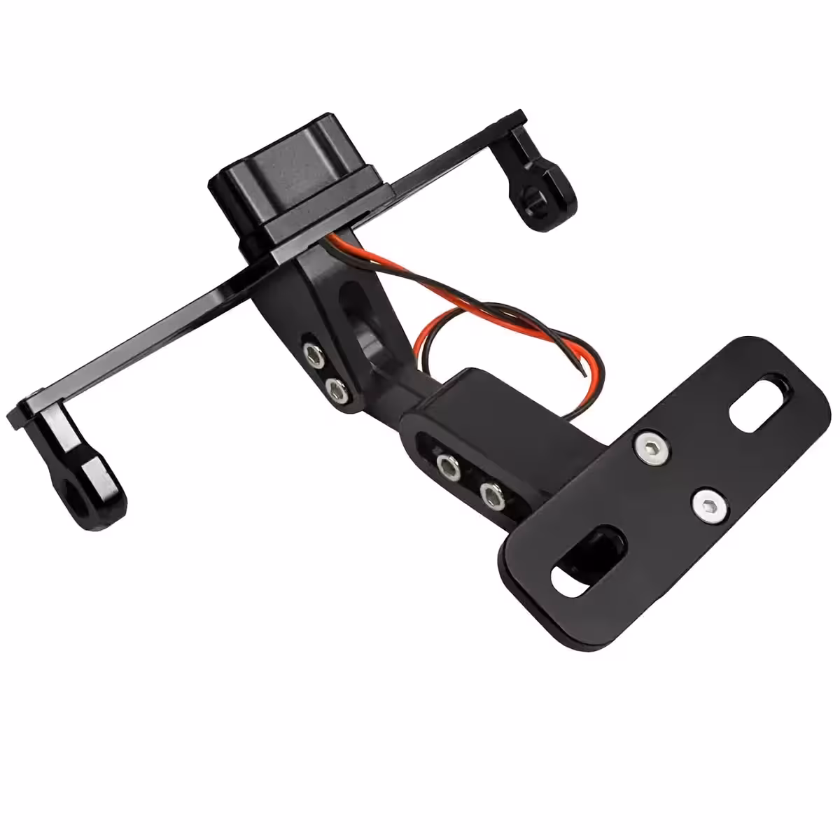 Supporto ribaltabile universale per targa moto con LED