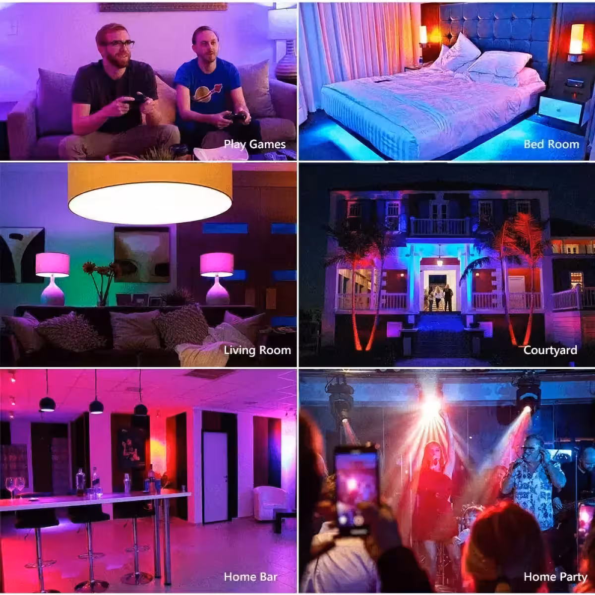 Lampadina LED con WiFi e controllo remoto, ideale per smart home