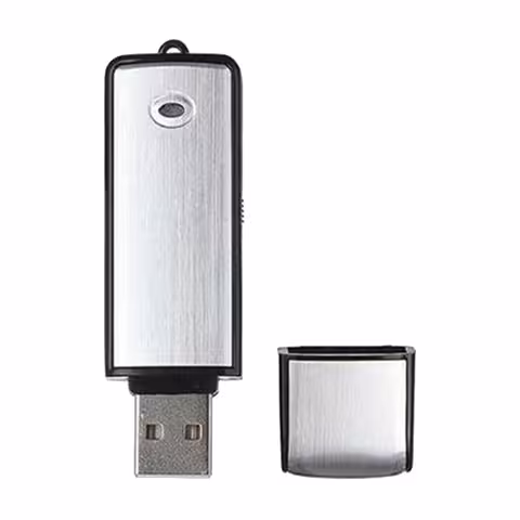 Chiavetta USB / Registratore Vocale Digitale 16GB con Microfono Sensibile e Batteria Ricaricabile – 160 Ore di Registrazione