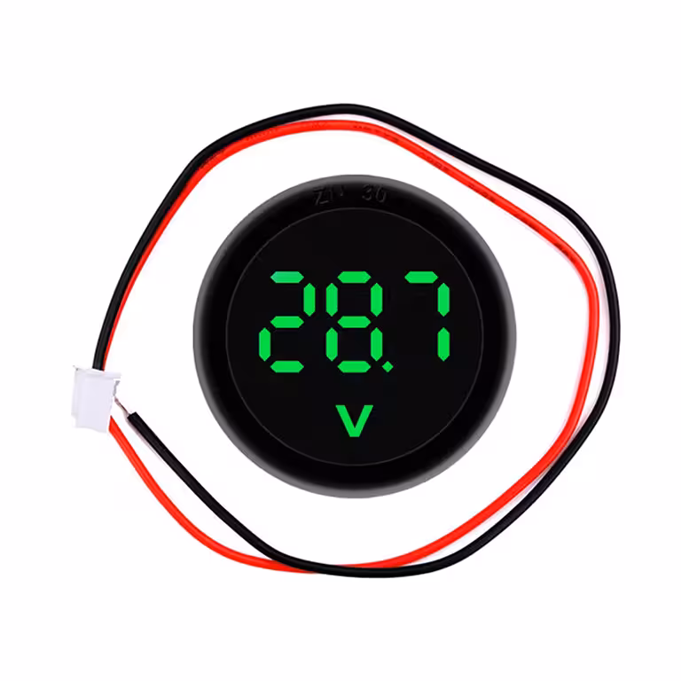 Voltmetro Digitale 12V per Batterie Auto – Misurazione Precisa Corrente Continua 4-100V DC