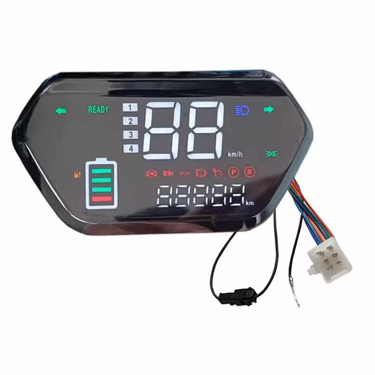 Display Digitale LCD per Monopattino, Bicicletta, Scooter Elettrico, Harley e CityCoco – Compatibile 48V, 60V, 72V