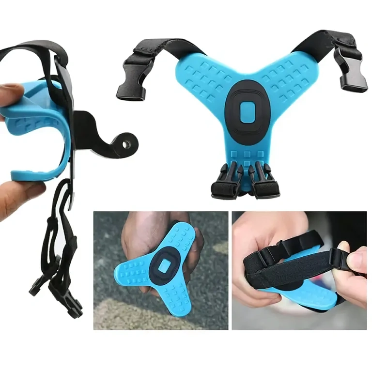 Sistema sicuro per montaggio action cam su casco moto