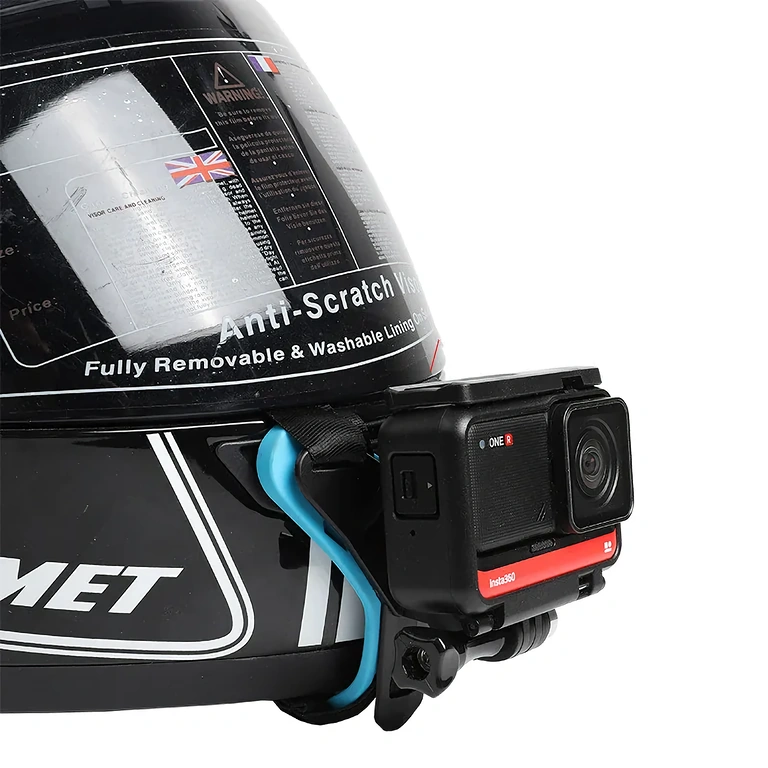 Supporto robusto per GoPro su casco moto
