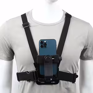 Supporto Pettorale per Smartphone e GoPro – Sistema di Fissaggio Chest Mount Regolabile
