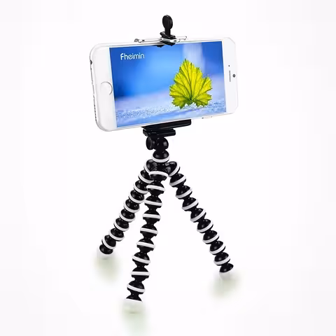 Treppiede Flessibile con Supporto Universale per Telefono, Fotocamera e Video – Ideale per iPhone, Samsung, DSLR