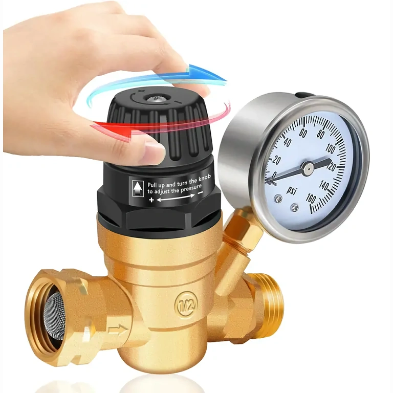 Valvola regolatrice di pressione acqua Valvola regolabile per controllo pressione acqua in impianti domestici e industriali